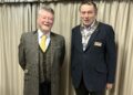 Alan Long (left) with Derek Porter, at Easthampstead Rotary Club. Picture courtesy of Rotarians