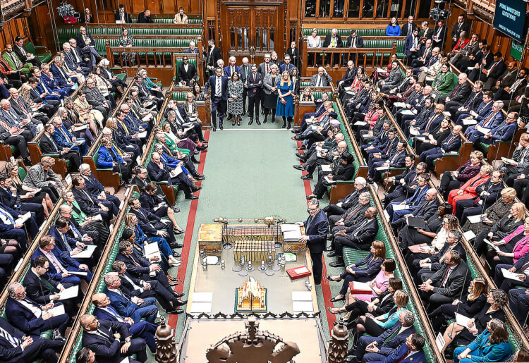 Prime Minister's Questions on Wednesday. Pic: House of Commons.