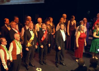 Members of Mostly G&S in rehearsal for HMS Pinafore, and The Zoo, to be performed at the  Allan Cornish theatre, Woodley. Picture David Wilson.