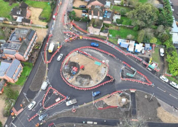 The junction of Finchampstead Road and Molly Millars Lane in Wokingham. Pic: WBC.