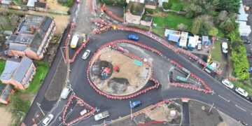 The junction of Finchampstead Road and Molly Millars Lane in Wokingham. Pic: WBC.