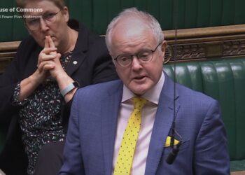 Clive Jones MP speaking in the House of Commons
