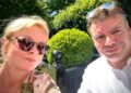 Reading residents, Asia musician John Mitchell and best friend Sarah Ewing, are relieved to have escaped from a Dubai warzone. picture: Sarah Ewing