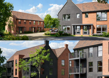 Homes within the development depicting and entry and western edge. Pic: WBC.