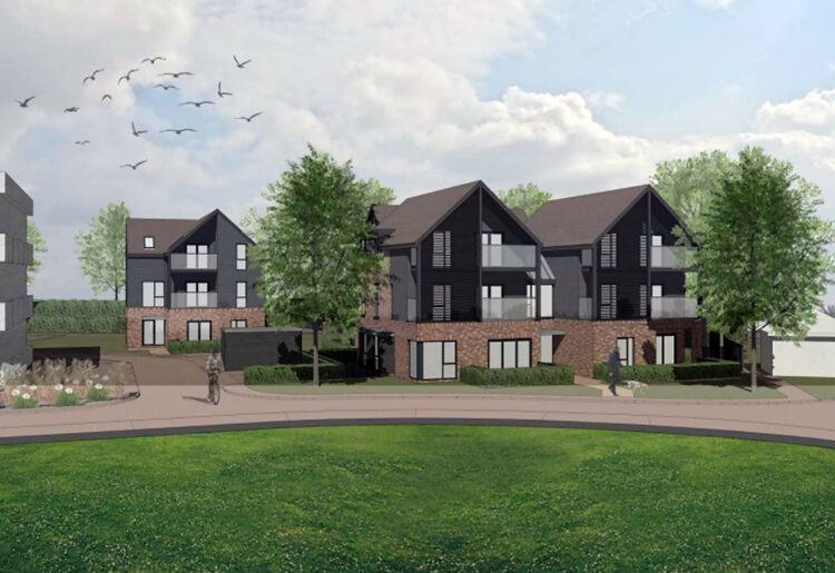 Rge homes in Ruscimbe. Pic: WBC.