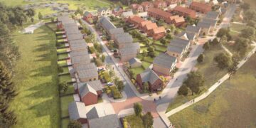 A view of what the 226 home development at Beaufort Park could look like. Credit: Southern Home Ownership