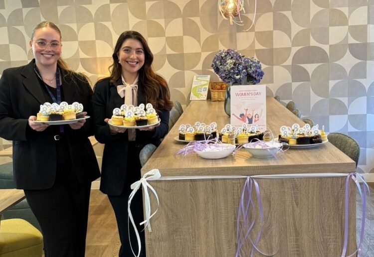 Birgitta Jonsdottir and Ellie Turl, a centre team at Arena, putting together treats for clients.