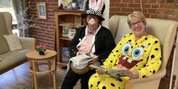 Diners at WADE Day Centre celebrated the launch of a new book corner with a book-themed lunch on World Book Day. Picture: Emma Merchant