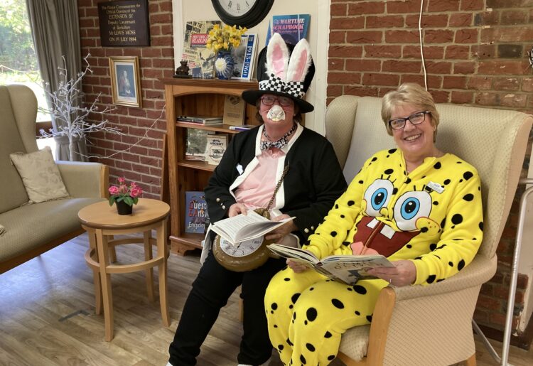 Diners at WADE Day Centre celebrated the launch of a new book corner with a book-themed lunch on World Book Day. Picture: Emma Merchant
