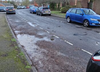 Lots of free parking spaces in Ormonde Road, Wokingham (7.30 am February 4th 2026)