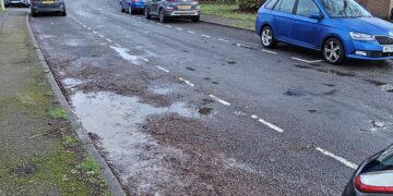 Lots of free parking spaces in Ormonde Road, Wokingham (7.30 am February 4th 2026)