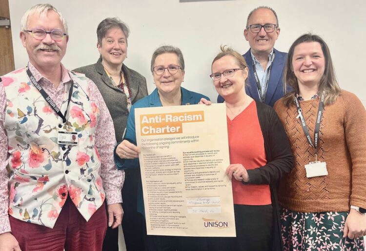 Executive councillors mark the news. Pic: Andrew Batt