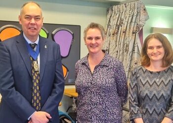 The High Sheriff of Berkshire was impressed by Reading's MS Therapy Centre, following his tour of the facilities. Picture MS Therapy Centre