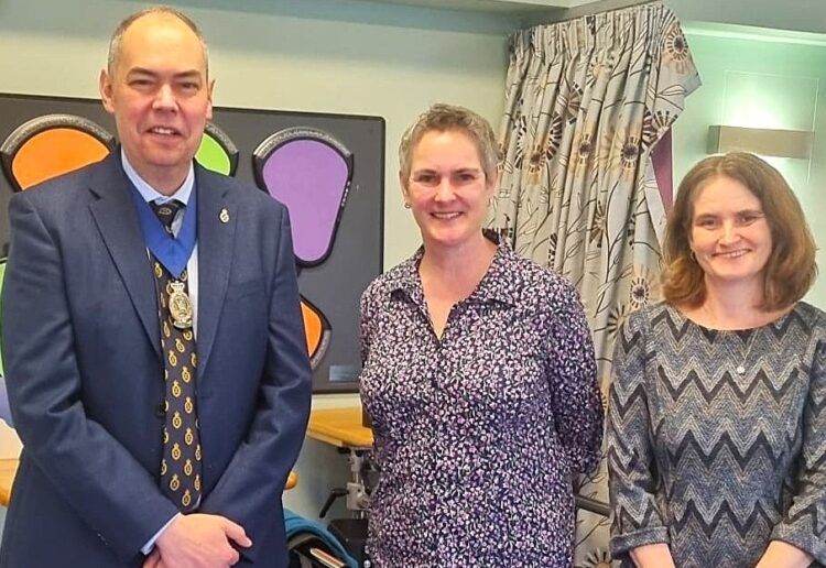 The High Sheriff of Berkshire was impressed by Reading's MS Therapy Centre, following his tour of the facilities. Picture MS Therapy Centre