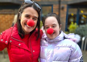 Members of CLASP Wokingham raised shoppers' spirits as well as money for Comic Relief on Red Nose Day. Picture: CLASP Wokingham