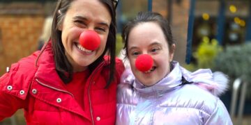 Members of CLASP Wokingham raised shoppers' spirits as well as money for Comic Relief on Red Nose Day. Picture: CLASP Wokingham