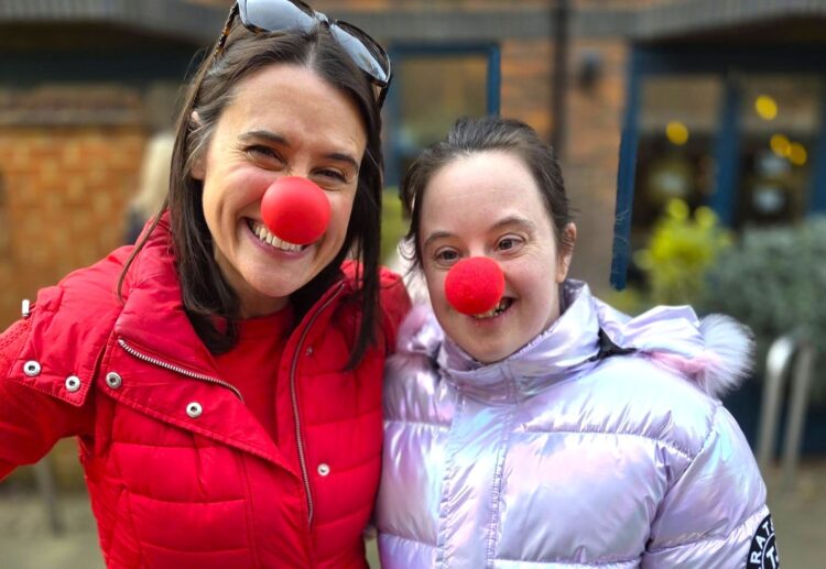 Members of CLASP Wokingham raised shoppers' spirits as well as money for Comic Relief on Red Nose Day. Picture: CLASP Wokingham