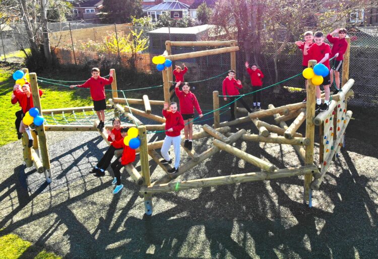A timber tower will give youngsters at Keep Hatch primary school opportunities to climb and play. Picture: Keep Hatch primary