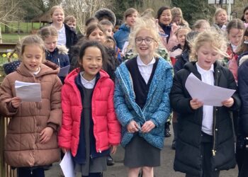 Nine Mile Ride school hopes its new outdoor learning space will embed in children a love for the outdoors. Picture: Emma Merchant