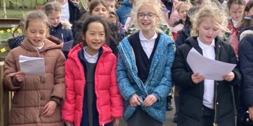 Nine Mile Ride school hopes its new outdoor learning space will embed in children a love for the outdoors. Picture: Emma Merchant