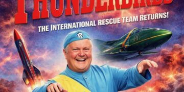 AN AI-graphic of Clive's mocie debut.