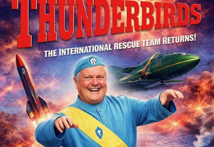 AN AI-graphic of Clive's mocie debut.