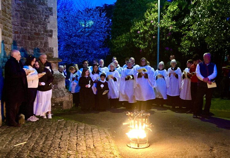 Easter Sunday began at St Paul's Church very early in the morning. Picture: Emma Merchant