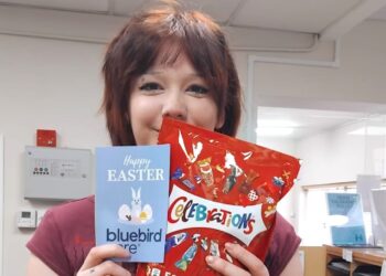 Bluebird Care Community thanked pharmacies and surgeries with chocolate gifts. Picture: Bluebird Care