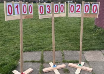 Lap counters made by Wokingham Men's Shed will enable swimmers to record their progress in this year's Wokingham Lions Club Swimathon 2026. Picture Wokingham Lions