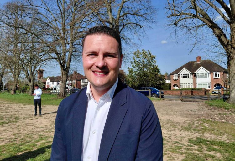Wes Streeting, the heath secretary and the Labour MP for Ilford North at Prospect Park in West Reading. Credit: James Aldridge, Local Democracy Reporting Service
