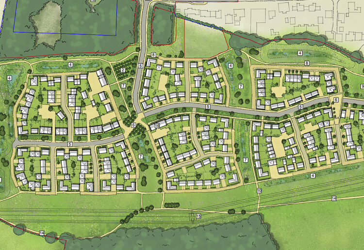 Plans are for land south of Reading Road, and west of Hollybush Lane in Eversley.