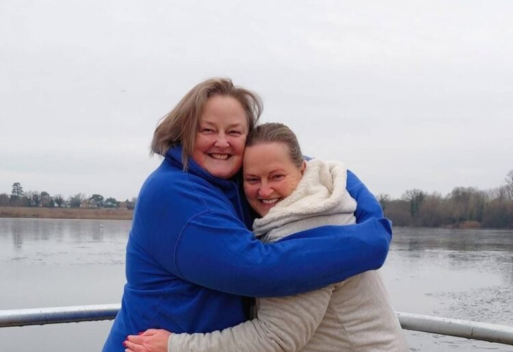 Sisters Hayley and Helen will remember their sister Heather. Picture: Hayley Brant