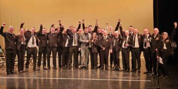 The Sandhurst Silver Band will compete at the Royal Albert Hall as one of the top 20 brass bands in the country, in October. Picture: SSB