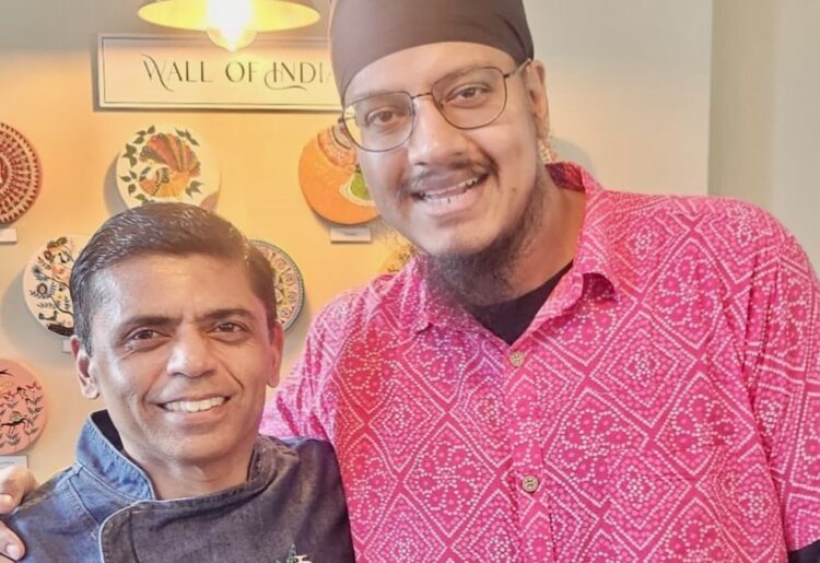 Chef Awanish Roy (left) of Club India s teaming up with chef Inderpal Singh.