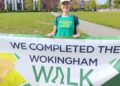 \wokingham Walk 2026. Puic by David Dunham. Town mayor Lou Timlin.