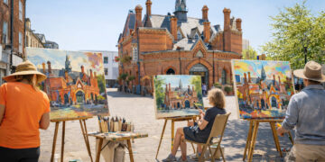 Visitors to Wokingham in June will be able to see artists at work, capturing the character of the town. Picture: R Young Art