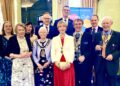 Members of The Rotary Club of Wokingham, and guests celebrated the club's 75th anniversary with a reception and dinner at Wellington College. Picture: Emma Merchant