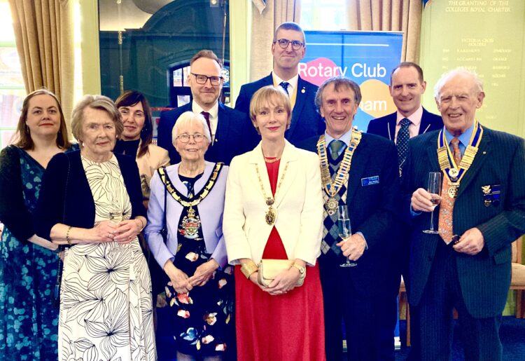 Members of The Rotary Club of Wokingham, and guests celebrated the club's 75th anniversary with a reception and dinner at Wellington College. Picture: Emma Merchant