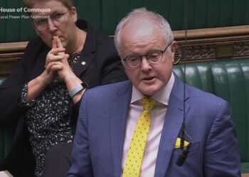 Clive Jones MP speaking in the House of Commons