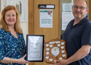 The shield was awarded this year by River Thames society vice president, Lady Victoria Borwick,