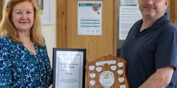 The shield was awarded this year by River Thames society vice president, Lady Victoria Borwick,
