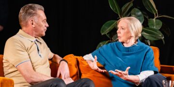 Chris Packham and Deborah Meaden discuss the National Briefing. Picture: courtesy of People's Emergency Briefing