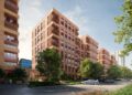 The design for 570 apartments to replace the Napier Court offices in Napier Road, near Reading town centre. Credit: 5plus / Peveril Securities