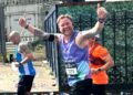 Mark, Chris, Jo, Adrian and Arthur all ran for My Cancer My Choices, in the London Marathon. Picture: MCMC