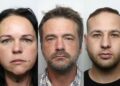 The network was owned and controlled by Erik Gasparovsky (right) who had a number of people, including Judit Zaid (left) and Istvan Teczely (centre), helping him package and deliver the drugs.
