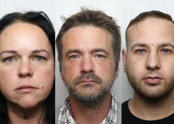 The network was owned and controlled by Erik Gasparovsky (right) who had a number of people, including Judit Zaid (left) and Istvan Teczely (centre), helping him package and deliver the drugs.