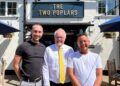 Clive Jones MP visiting The Two Poplars. Image: Office of Clive Jones MP..