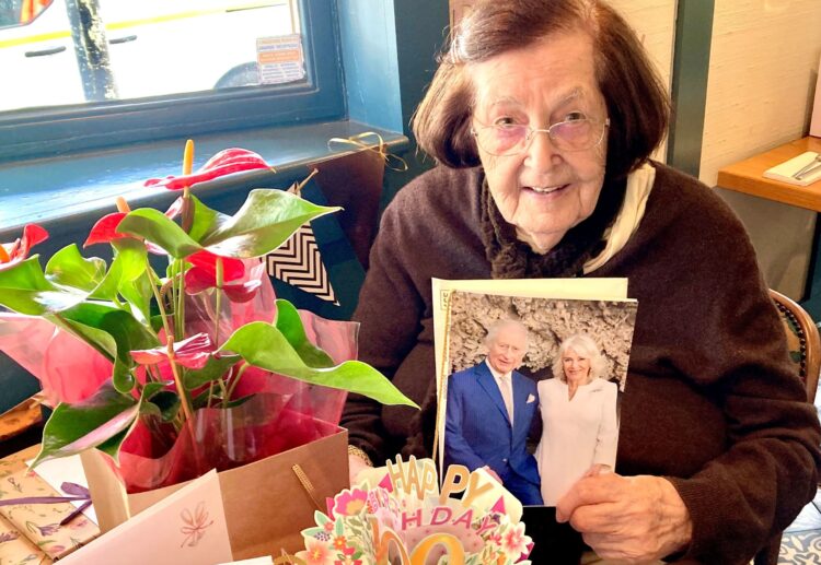 Wilhelmine celebrated 100 years, surrounded by her Link friends. Picture: Emma Merchant