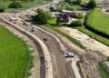 Through traffic will use the link road.