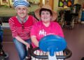 Petra and Amanda get ready for a virtual tour of the UK coastline to raise money for Berkshire MS Therapy Centre. Picture: BMSTC